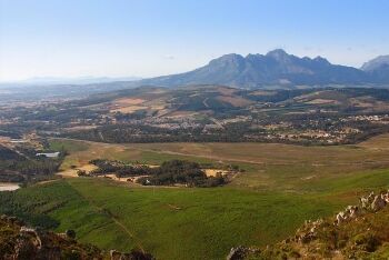 Somerset West from Sir Lowry\'s Pass, Cape Town
